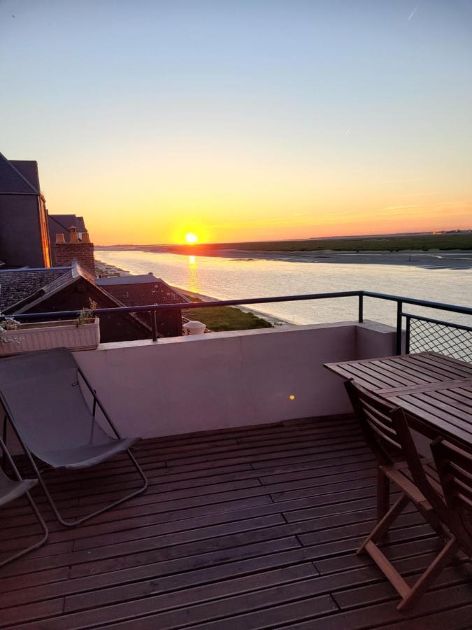 Vue Et Terrasse Panoramique Sur La Baie De Somme Lägenhet Saint-Valéry-sur-Somme Exteriör bild