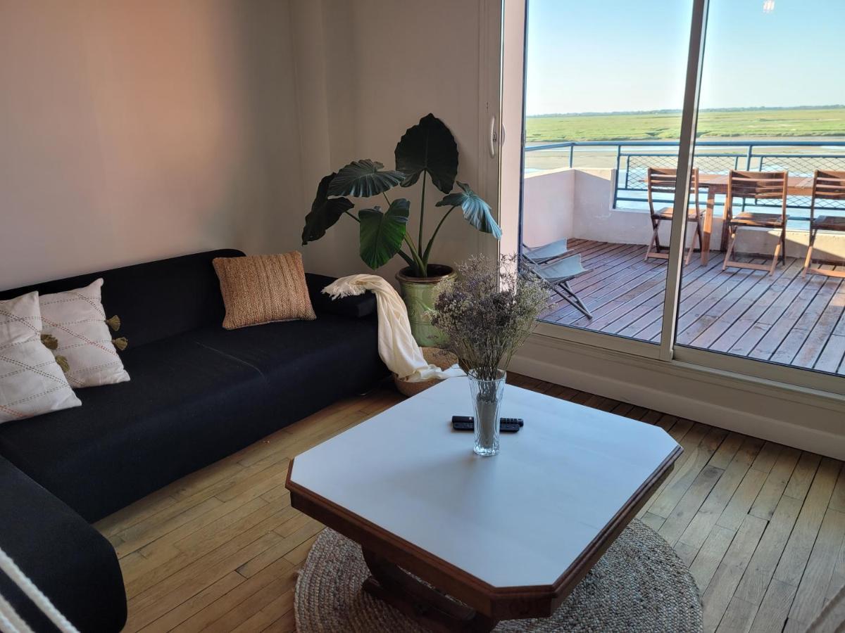 Vue Et Terrasse Panoramique Sur La Baie De Somme Lägenhet Saint-Valéry-sur-Somme Exteriör bild