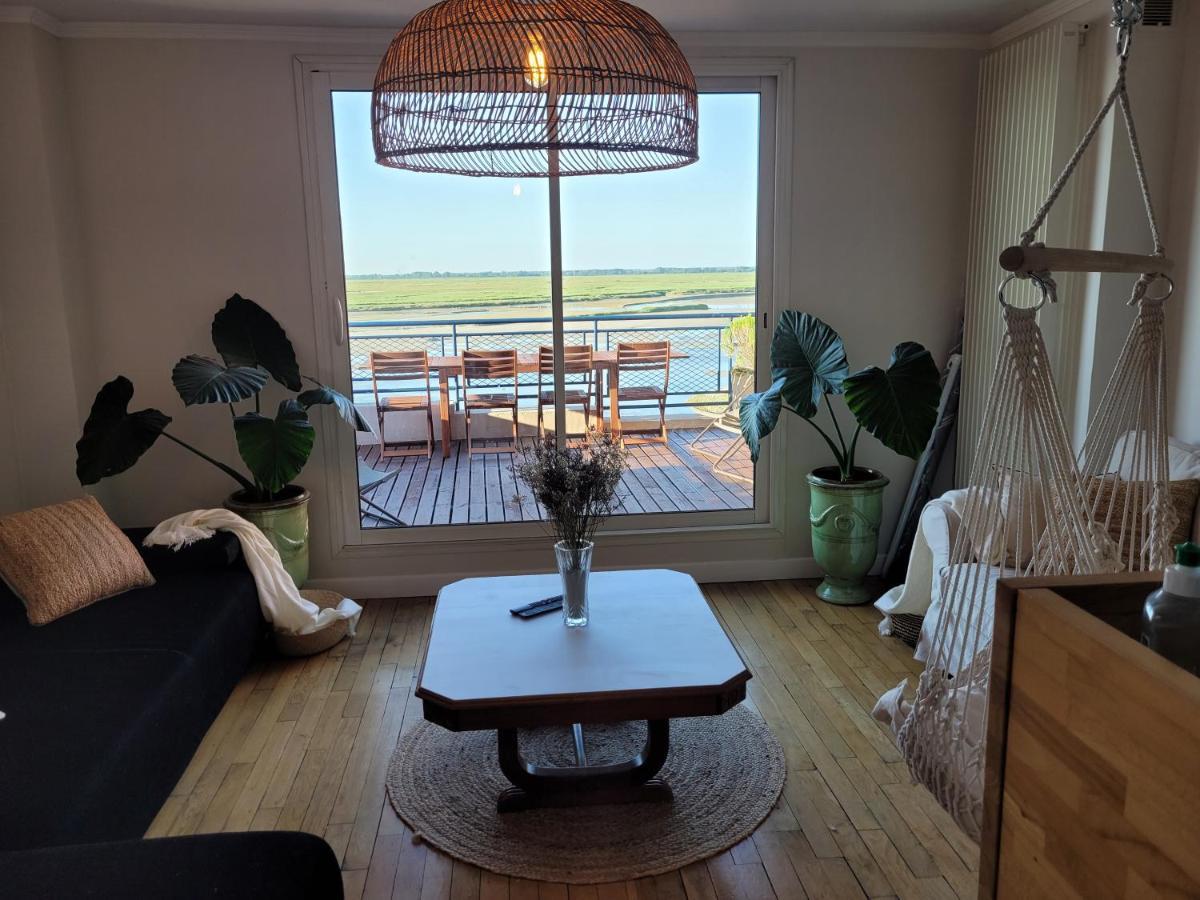 Vue Et Terrasse Panoramique Sur La Baie De Somme Lägenhet Saint-Valéry-sur-Somme Exteriör bild