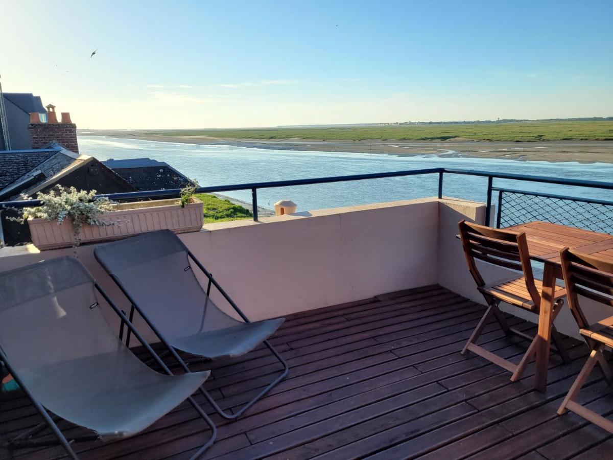 Vue Et Terrasse Panoramique Sur La Baie De Somme Lägenhet Saint-Valéry-sur-Somme Exteriör bild