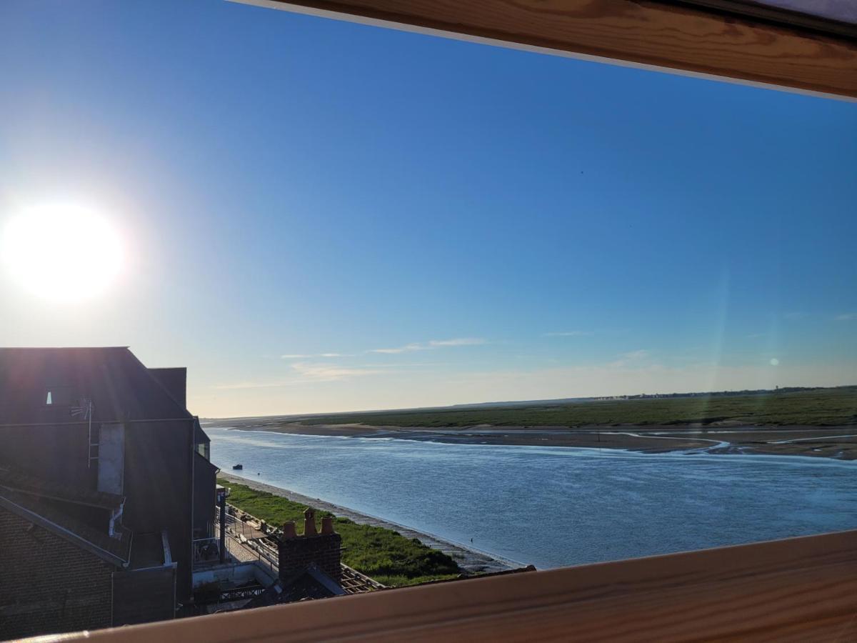 Vue Et Terrasse Panoramique Sur La Baie De Somme Lägenhet Saint-Valéry-sur-Somme Exteriör bild